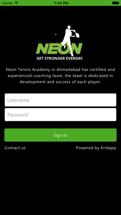 Neon sports academy screenshot 2