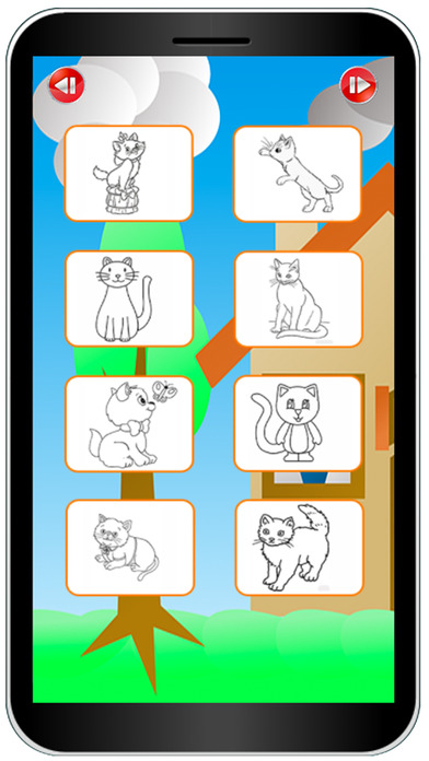 Home Cats Colouring Book Game screenshot 2