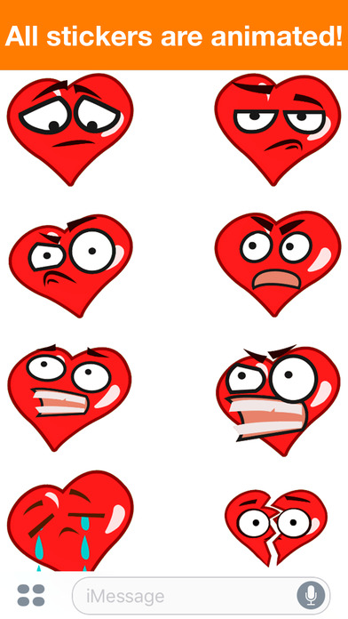 Heart - Animated cute stickers screenshot 4
