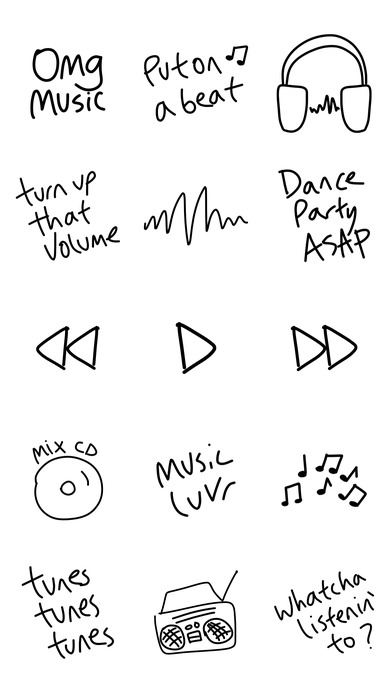 Music sticker - photo emoji stickers for iMessage screenshot 2