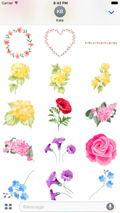 Spring Flowers Limited Edition Stickers screenshot 2