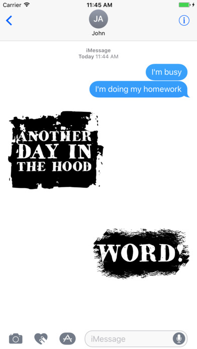 Hip Hop Words Text Sticker Pack screenshot 3