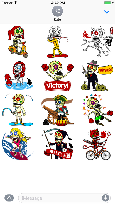 Day of the Dead Stickers Set screenshot 4