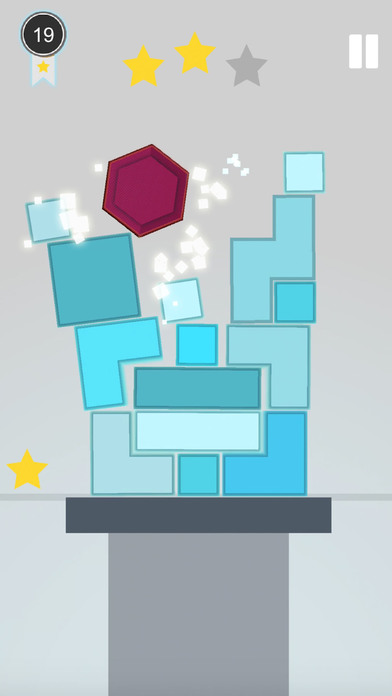 Super Hexa! Jump Fall & Crash on Blocks screenshot 2
