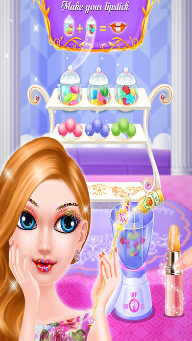Candy Lipstick maker salon screenshot 3