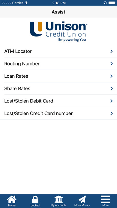 Unison Credit Union Mobile screenshot 4