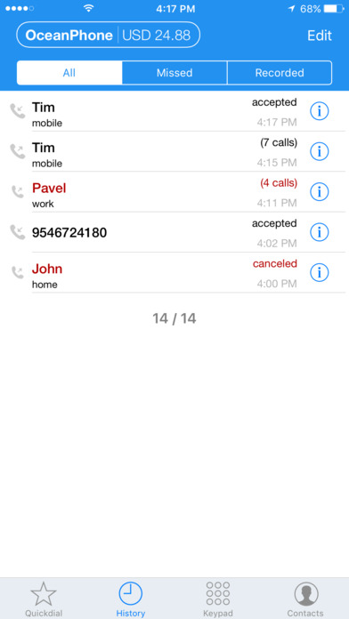 Airtime Calling screenshot 3