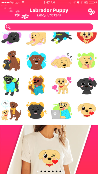 Labrador Puppy Emoji Stickers screenshot 3