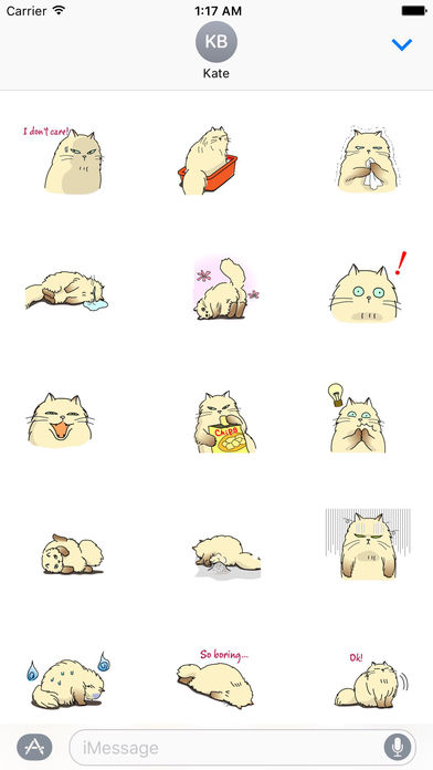 Catmoji - Cute Persian Cat Emoji Sticker screenshot 2
