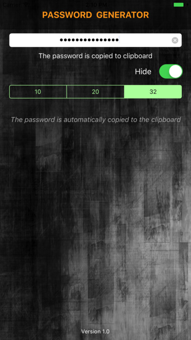 Password Generator BCS screenshot 2