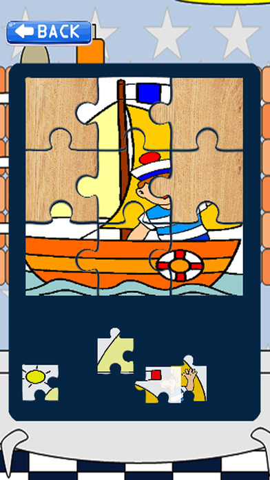 Boat Cartoon Learning For Jigsaw Puzzles screenshot 3
