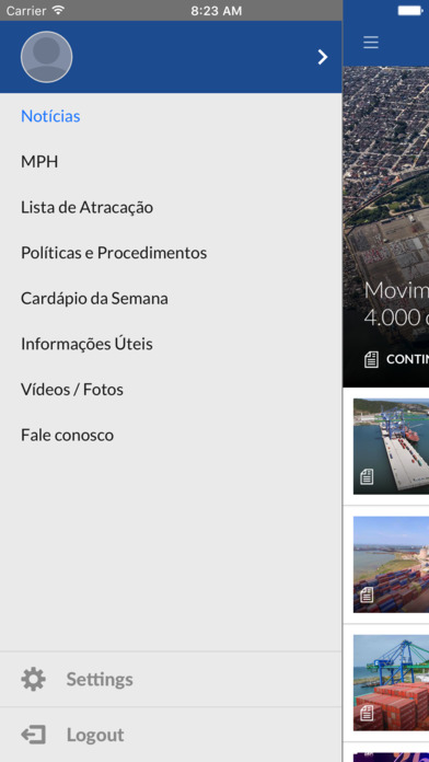 Santos Brasil - Viva Voz APP screenshot 2