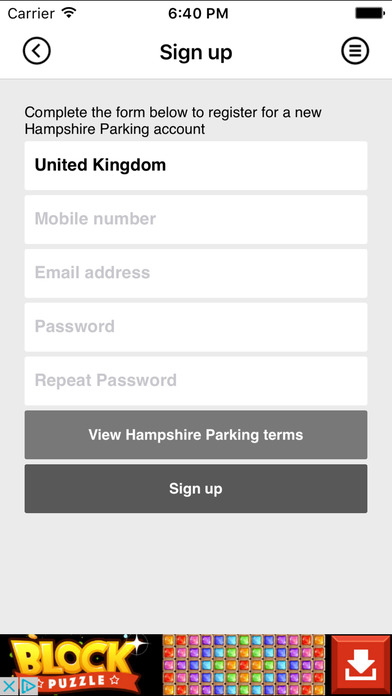 Hampshire Parking screenshot 3