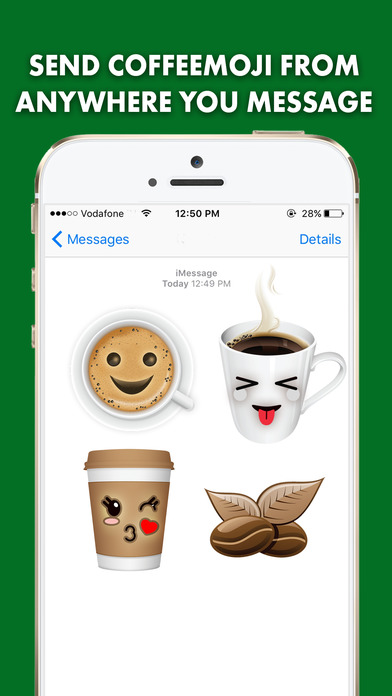 CoffeeMoji - Coffee Lover Emoji & Stickers screenshot 2