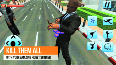 Fidget Spinner Frisbee Hero - superhero fighting screenshot 2
