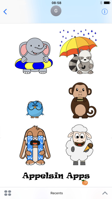 Appelsin Stickers - Animals Emoji - Animated screenshot 3