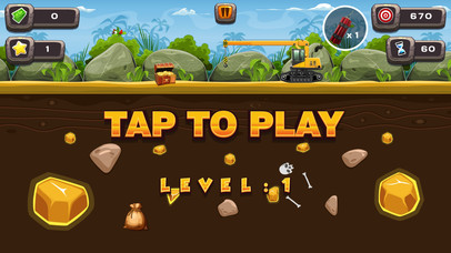 黄金挖掘机 - 好玩的游戏 screenshot 2