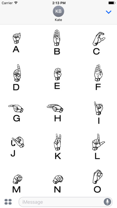 Sign Language Stickers Emoji screenshot 2