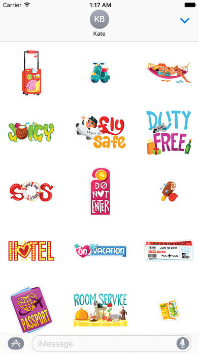 Love and Summer Vacation Emoji Sticker screenshot 2