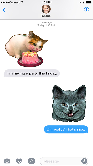 Mad Cats - catty sticker pack for iMessage screenshot 2