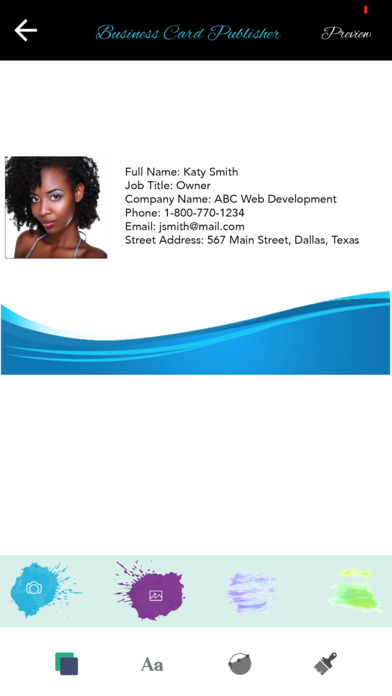 Business Card Publisher screenshot 3