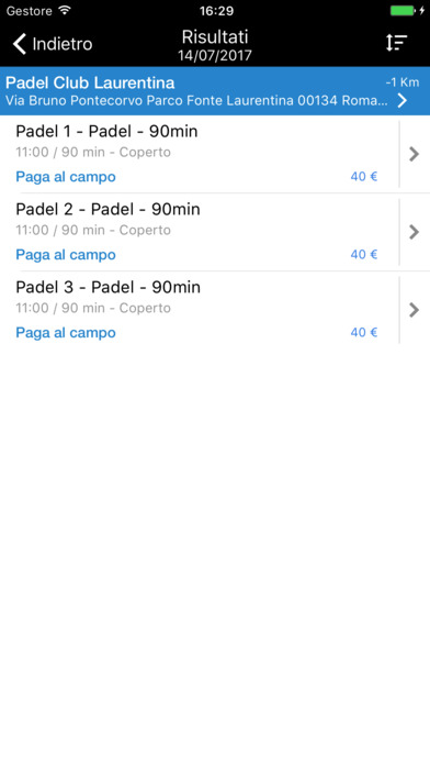 iPadel Club screenshot 3
