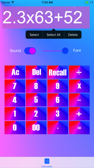 Calculator (Recall Musical) screenshot 4