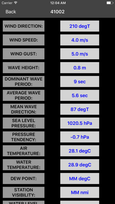 Buoys Data NOAA (NDBC) screenshot 3