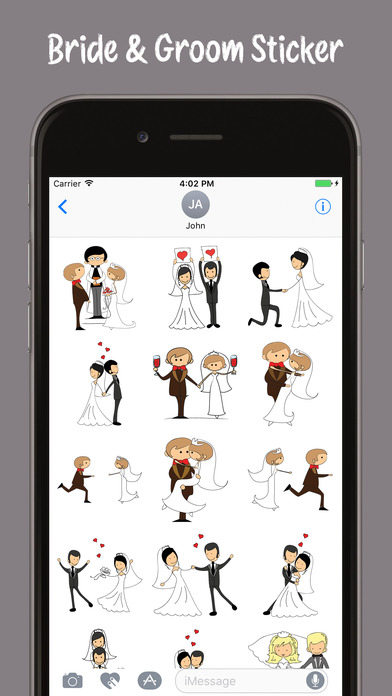 Bride Groom Stickers Pack screenshot 3