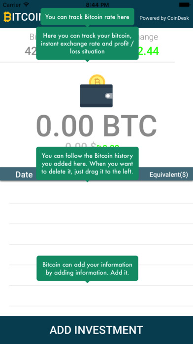 Bitcoin Tracker - Agenda screenshot 2