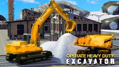 Excavator Snow Rescue: Winter Truck Hill Simulator screenshot 2