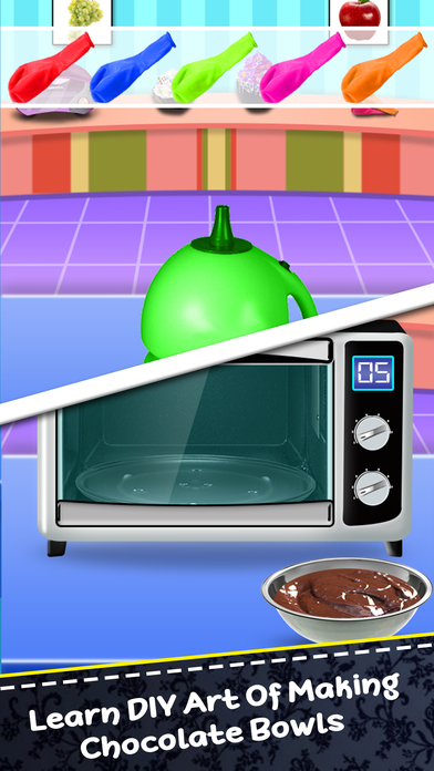 Balloon Chocolate Bowl Maker Game! Dessert Chef screenshot 2