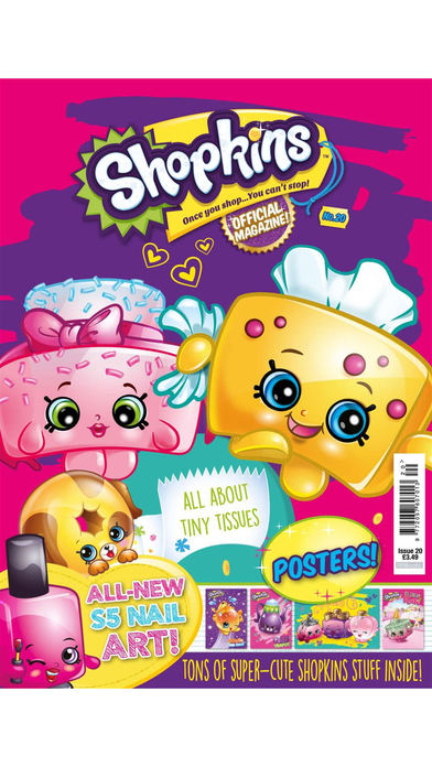 Скриншот Shopkins Magazine - once you shop…you can’t stop!