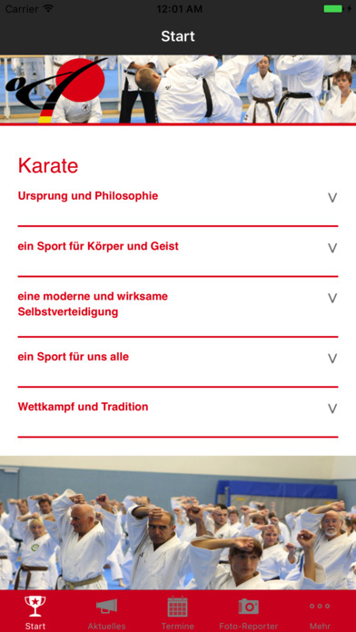 Deutscher Karate Verband e.V. screenshot 2