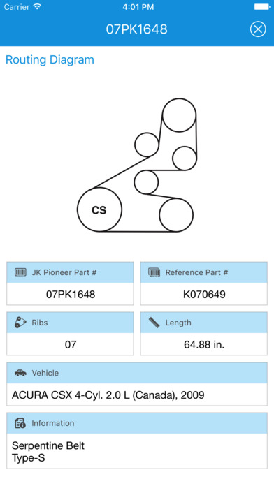JK Pioneer Belt Routing Guide screenshot 3
