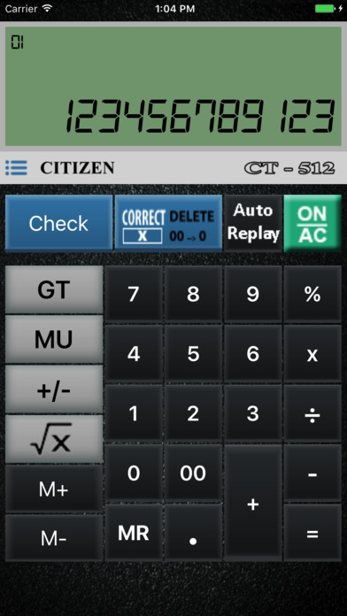 Citizen Calculator CT screenshot 2