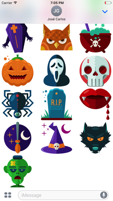 Funny Halloween Sticker Pack for iMessage screenshot 2