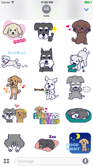 Schnauzer and Toypoodle Stickers screenshot 2