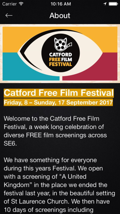 Catford FFF 2017 screenshot 2
