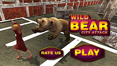 Wild Grizzly Bear City Attack Sim 3D screenshot 4