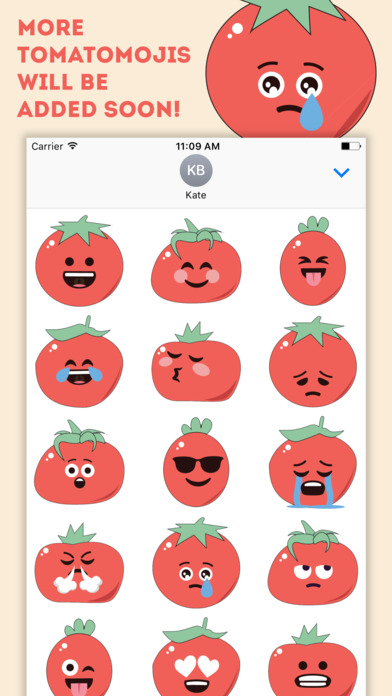 Tomatomoji - Tomatoes Emoji screenshot 2