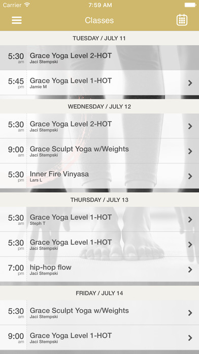 Grace Yoga Studio screenshot 3