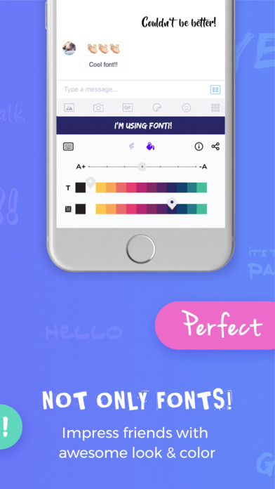 Fonti - Font Keyboard: cool fonts, colors & themes 앱스토어 스크린샷