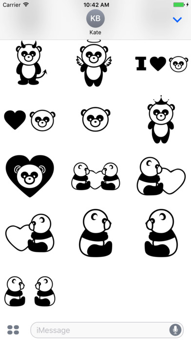 Panda emoji - Best stickers screenshot 2
