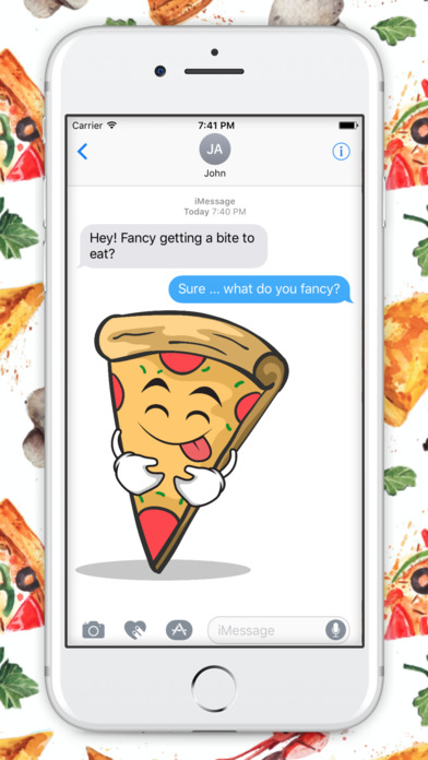 Stringy! Delicious Pizza Emojis screenshot 2