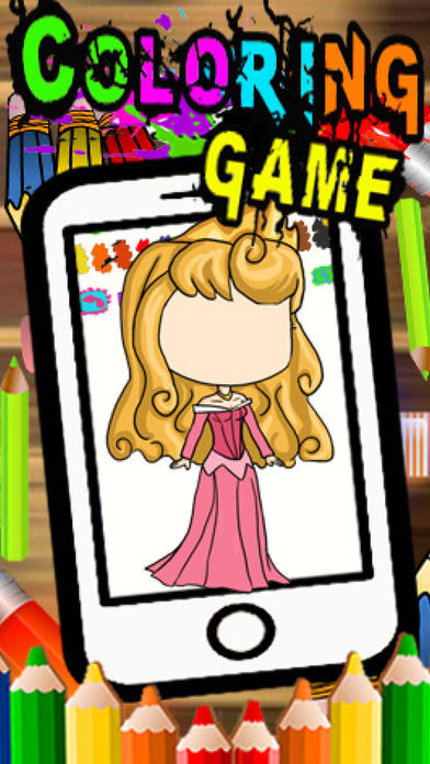Princess Aurora Cartoon Coloring Version screenshot 2
