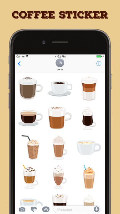 Coffee-Hot Coffee Stickers screenshot 2