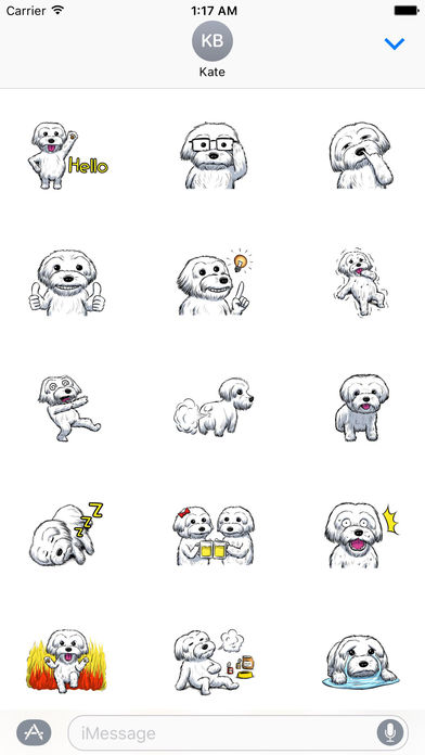 Adorable Maltese Dog - Maltmoji Emoji Sticker screenshot 2