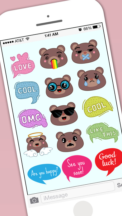 Teddy Sticker for iMessage screenshot 3