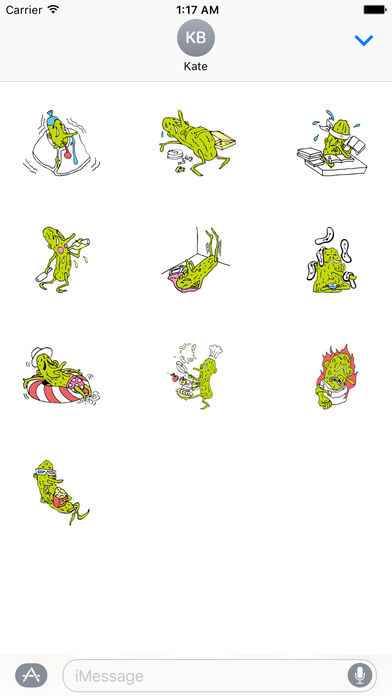 Mr. Pickles The Lonely Cucumber Sticker screenshot 3